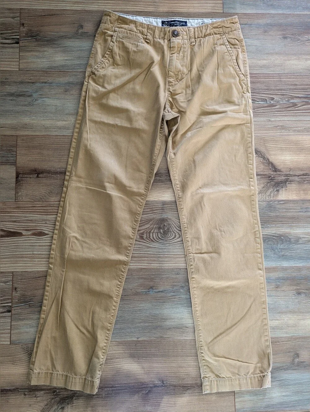 American Eagle Outfitters Original Straight Khaki Tan Chino Pants Men's 30 x 34